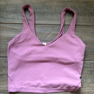 Purple Cropped Tank Top